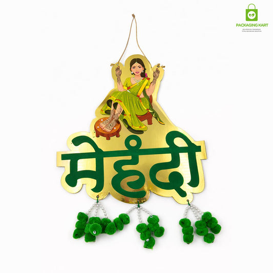Mehndi Door Board for Home & Wedding Decorations | Themed Door Decor for Party, Celebration, and Wedding Events