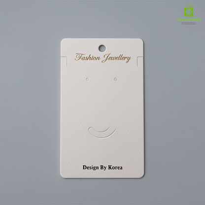 Premium Plastic Jewellery Card | Durable Earring & Chain Holder