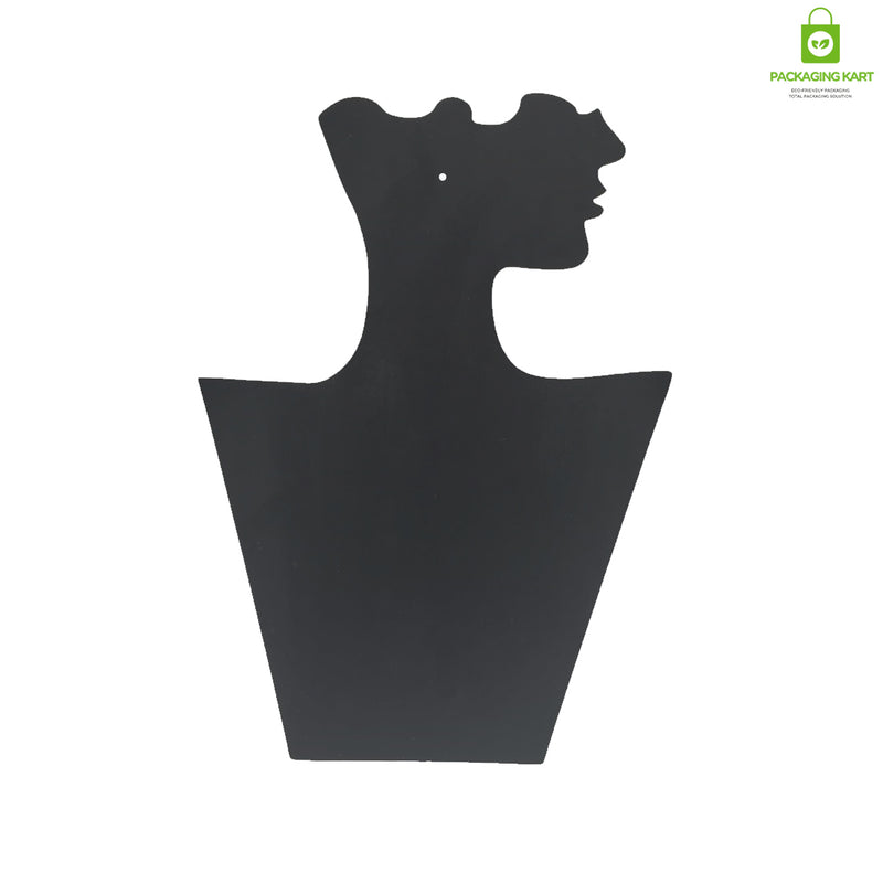 Black Velvet Jewellery Mannequin – Necklace & Mangalsutra Display Stand