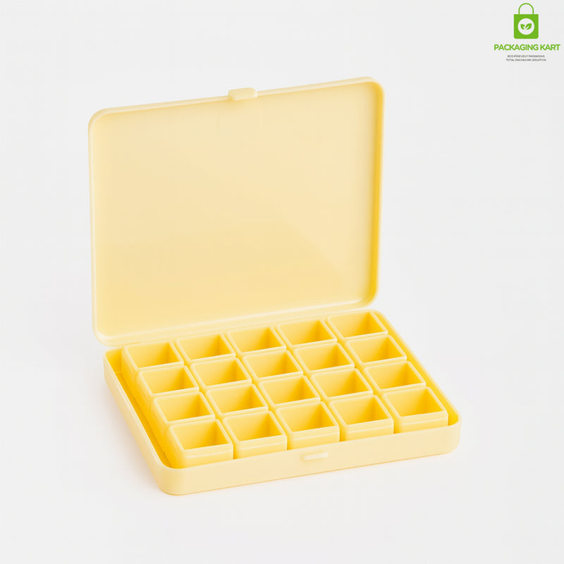 Premium Ivory Jewellery Plastic Box Set – 20 Pcs Organizer Pack