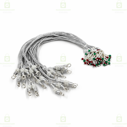 Silver Plated Jewellery Set with Adjustable Dori for Women & Girls