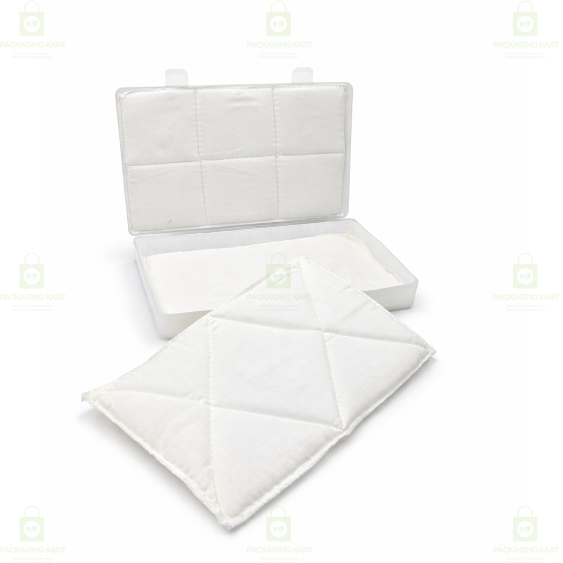 Anti Tarnish Jewellery Plastic Box with White Cotton Cushion – Jewellery Organizer for Rings & Earrings