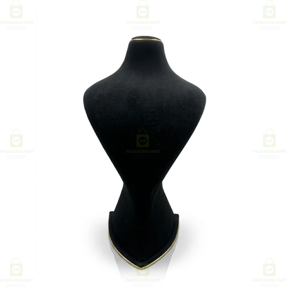 Premium Quality Leather Velvet Necklace Statue for Jewellery Display | Elegant Necklace Stand Holder