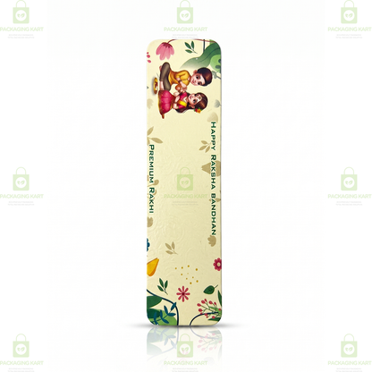 Luxury Rakhi Greeting Card with Traditional Indian Design