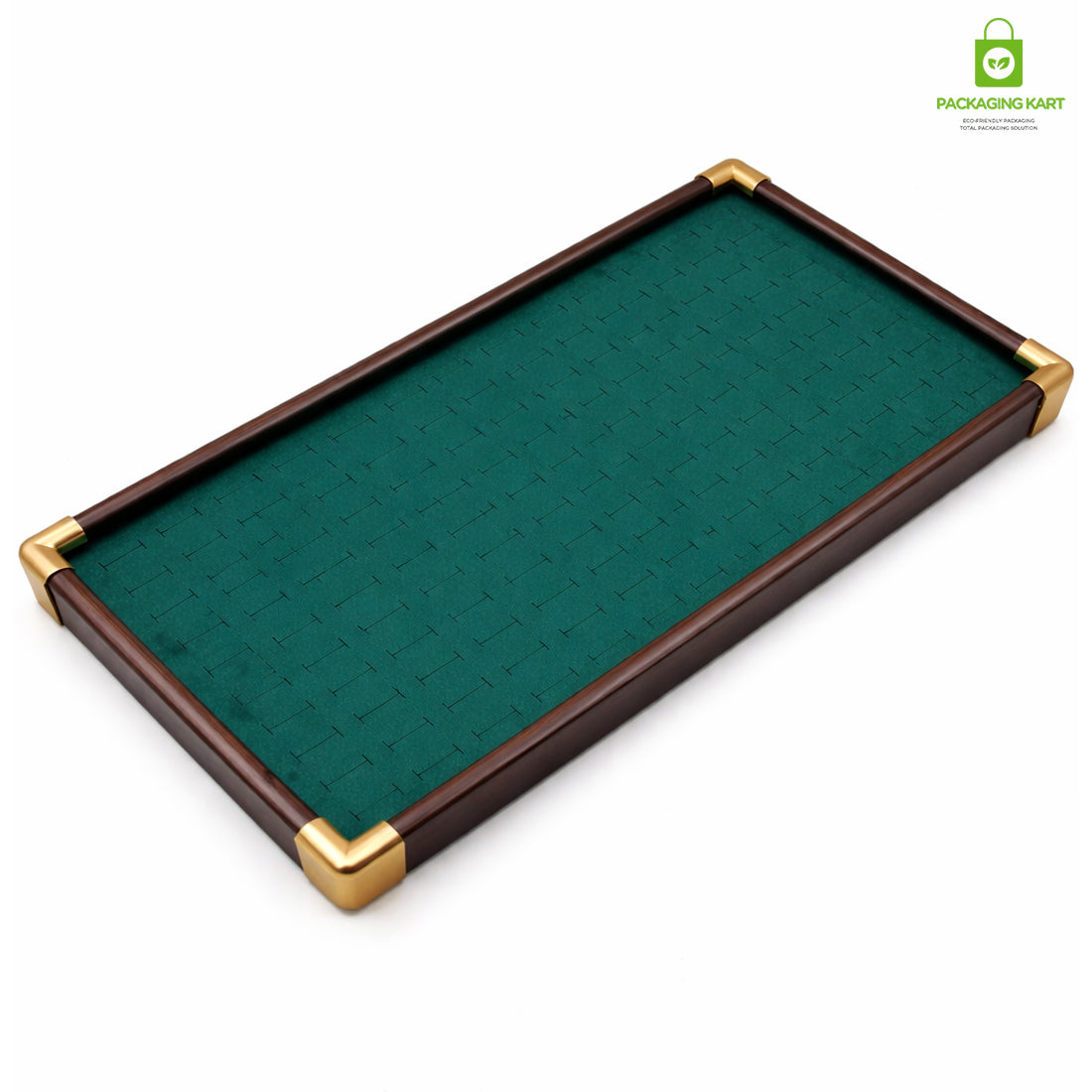 Fancy Velvet Rings Wooden Display Tray for Jewellery