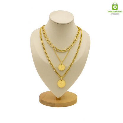 Ethnic Cream Velvet Jewellery Set – Traditional and Elegant