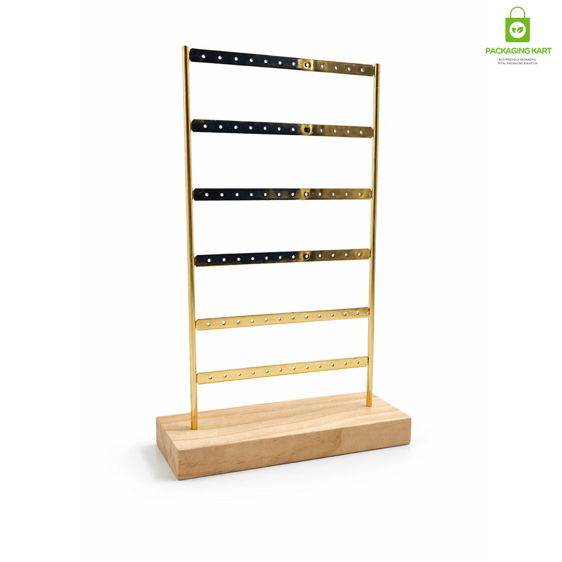 Premium Gold Frame Earrings Stand for Display & Storage