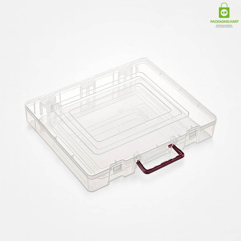 Transparent Plastic Saree Box – Easy View Storage