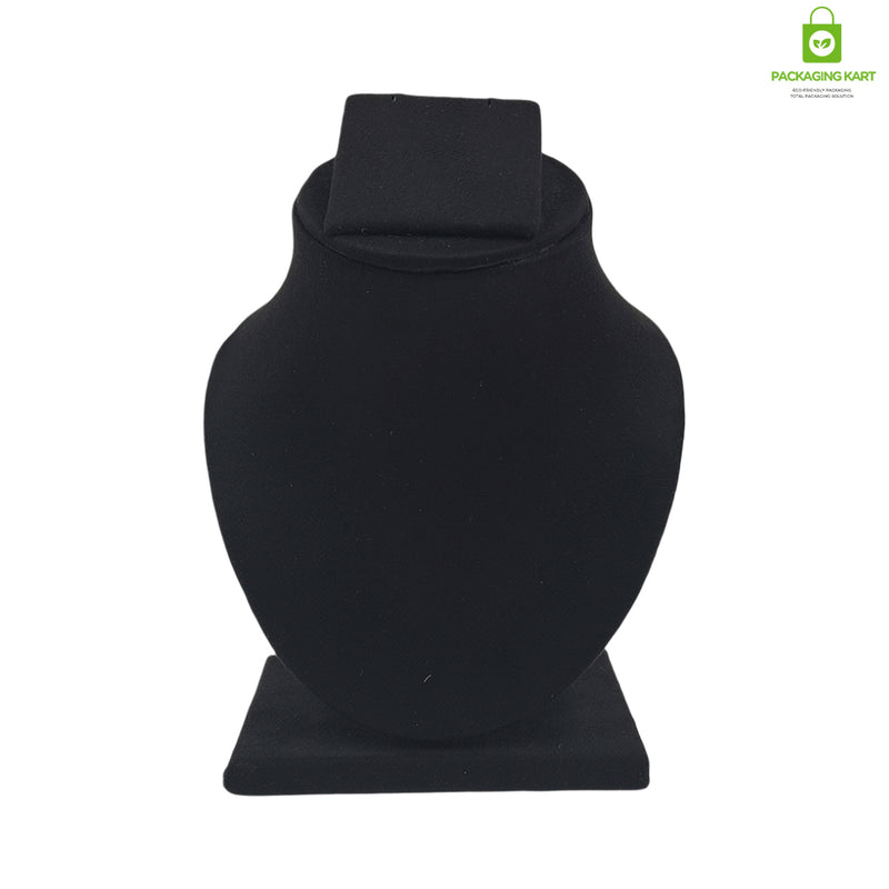 Black Velvet Jewellery Display Bust – Necklace & Pendant Stand