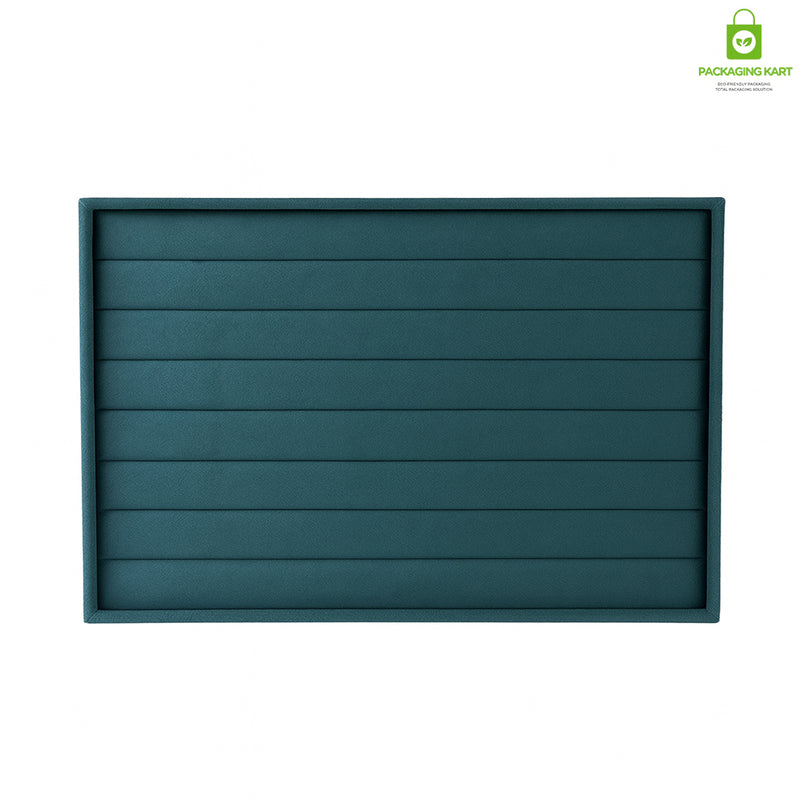 Elegant Green Jewellery Tray – Ring Arrangement