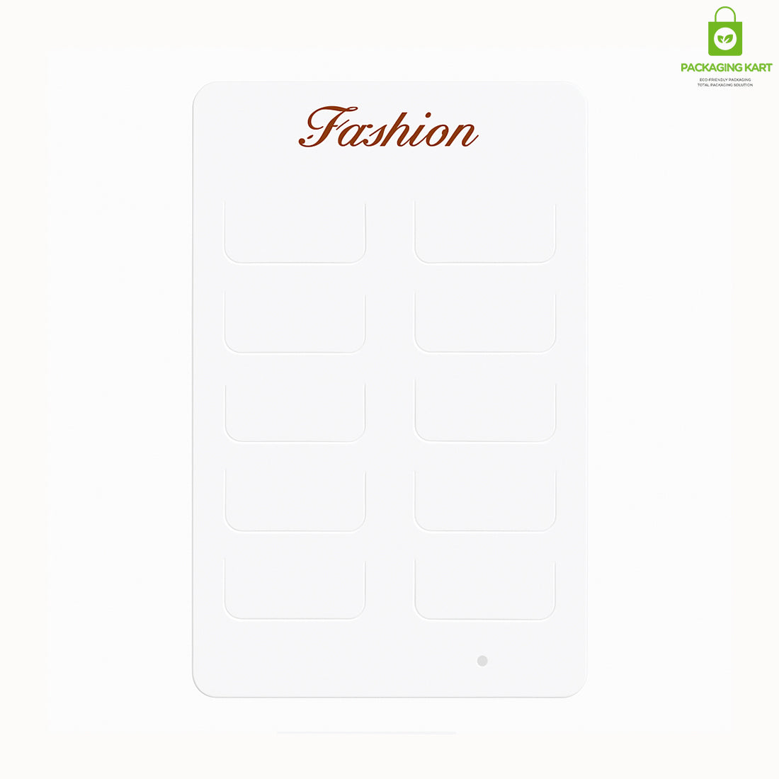 White 10-Pair Earrings Display Card – Premium Jewelry Holder