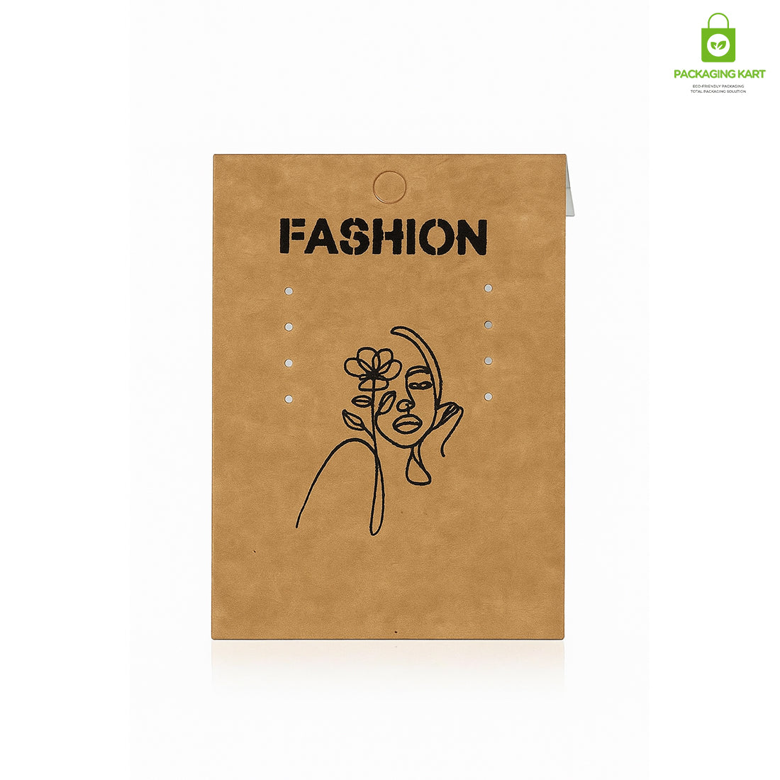 Brown Earring Jewellery Card | Premium Display Backing