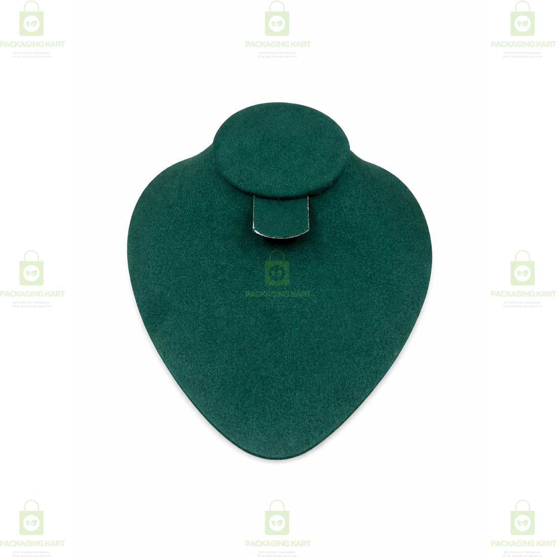 Wooden Base Velvet Jewellery Statue | Elegant Necklace Display Holder Stand
