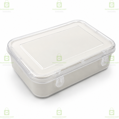 Durable Jewellery Plastic Storage Box with Soft White Cushion Cotton Lining for Protection