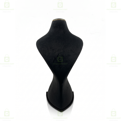 Premium Quality Leather Velvet Necklace Statue for Jewellery Display | Elegant Necklace Stand Holder