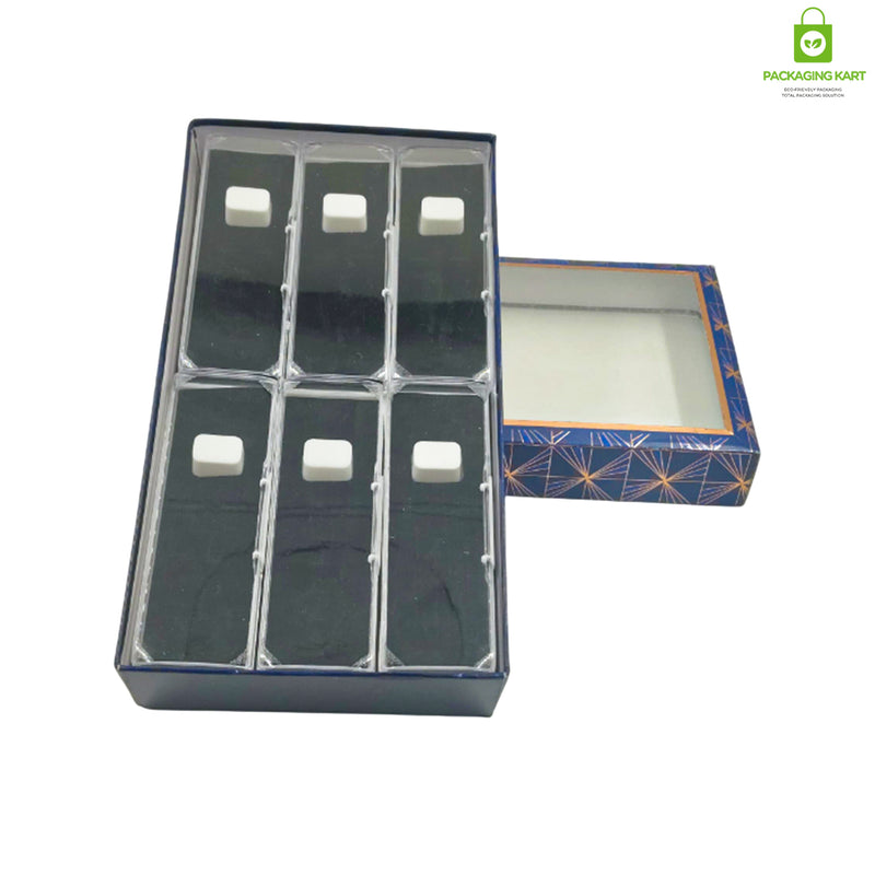Plastic Mangalsutra Jewellery Box – Blue Velvet Lined Gift & Storage Case