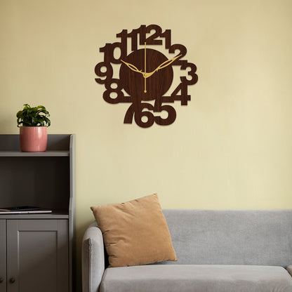 Durable Wooden Analog Wall Clock with Smooth Ticking