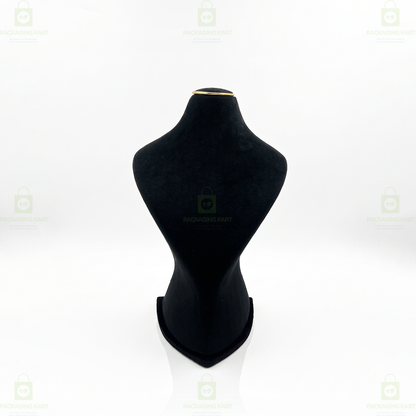 Premium Quality Leather Velvet Necklace Statue for Jewellery Display | Elegant Necklace Stand Holder