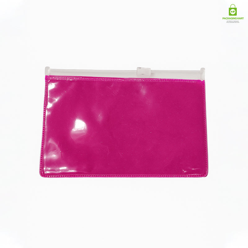 PVC Clear Pink Jewelry Bag – Perfect for Gift Packaging & Display