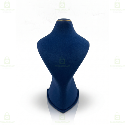 Premium Quality Leather Velvet Necklace Statue for Jewellery Display | Elegant Necklace Stand Holder