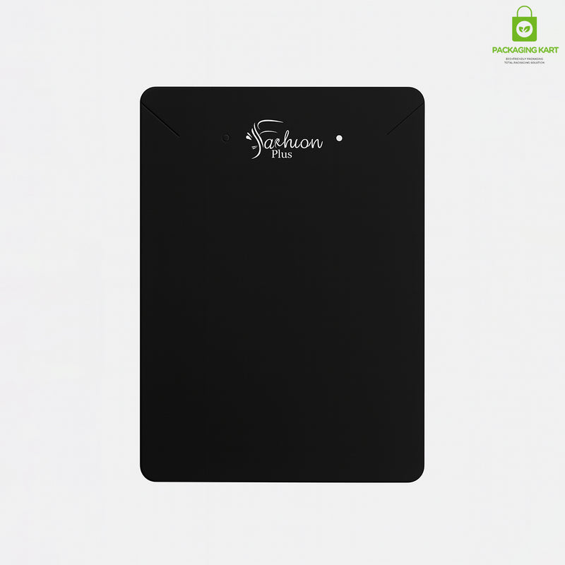 Fashion Jewellery Set Card in Black for Elegant Packaging