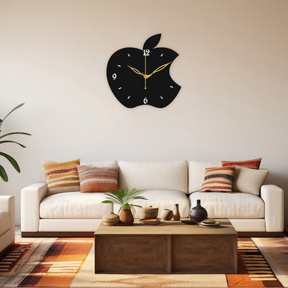 Round Wooden Analog Wall Clock with Modern Look