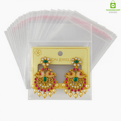 Glossy Yellow Earrings Display Card – Jewelry Organizer