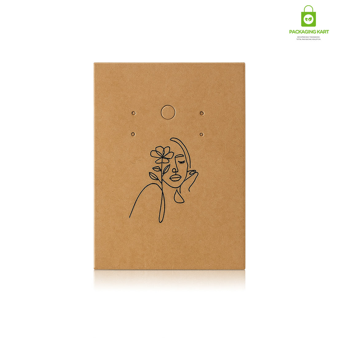 Brown Earring Jewellery Card | Premium Display Backing