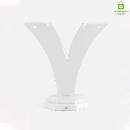 Minimalist White Earring Holder – Y Shape Jewelry Organizer
