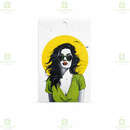 Golden Print Mangalsutra Baby Card | Jewellery Display & Packaging Card