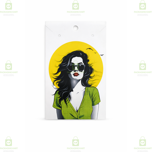 Golden Print Mangalsutra Baby Card | Jewellery Display & Packaging Card