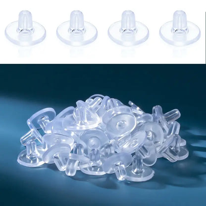 White Silicone Earring Patch for Jewellery – 1000 Pcs Wholesale Pack