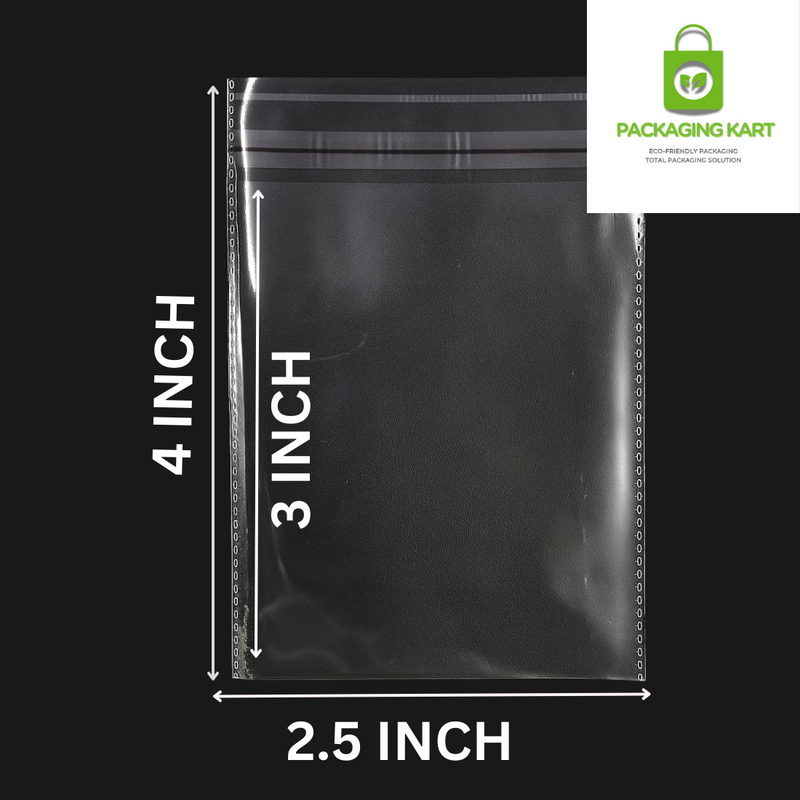 2.5X4 51 Micron Transparent BOPP Bags for Jewellery Packing – Premium Quality