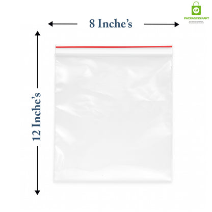 Food Storage Ziplock Bags – 350 Gauge with Label Panel