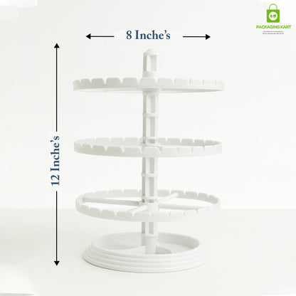 360° Rotating Earrings Stand – Jewelry Display Holder for Studs & Danglers