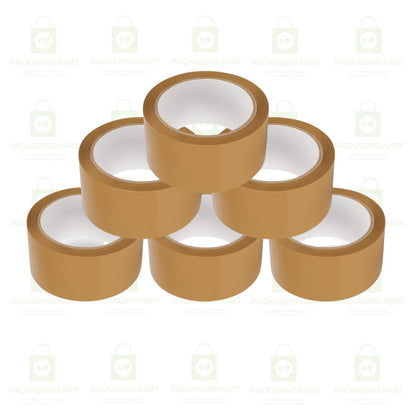2 Inch X 100 Meters Heavy Duty Brown BOPP Tape Roll – High Strength Packaging Tape for Shipping & Moving