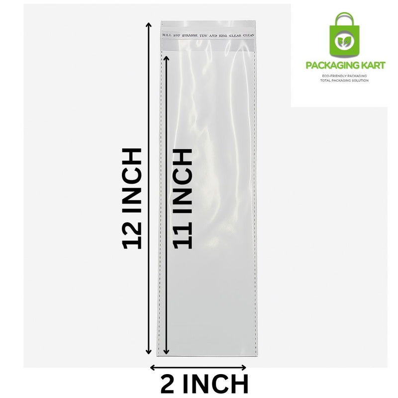 2X12 High-Quality 51 Micron BOPP Self-Seal Bags for Jewellery Packaging