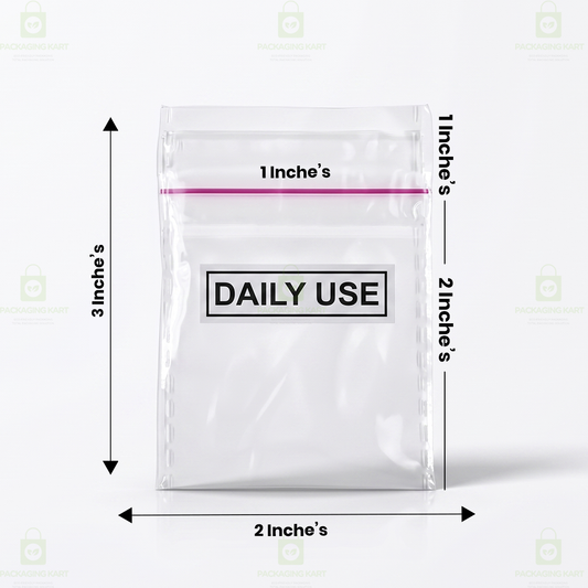 Daily Use White BOPP Bags 51 Micron | Jewellery Packaging for Earrings & Accessories