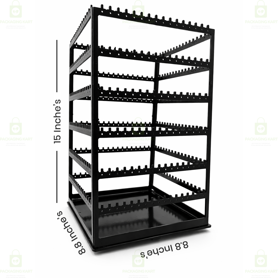 Portable Rotating Earring Stand – 360 Degree Jewelry Storage Organizer