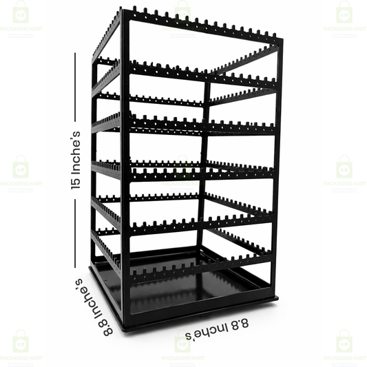 Portable Rotating Earring Stand – 360 Degree Jewelry Storage Organizer