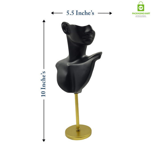 Elegant Face Mannequin Jewelry Display for Necklaces