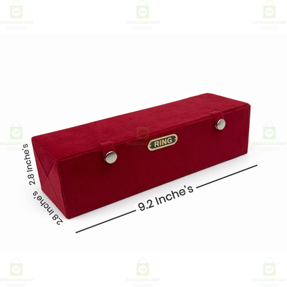 Velvet Ring Storage Box – 16 Compartment Jewelry Organizer