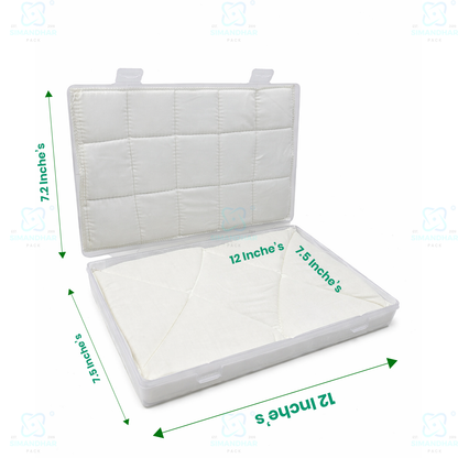Protective Jewellery Plastic Box with White Cushion Cotton Padding for Safe Jewellery Storage