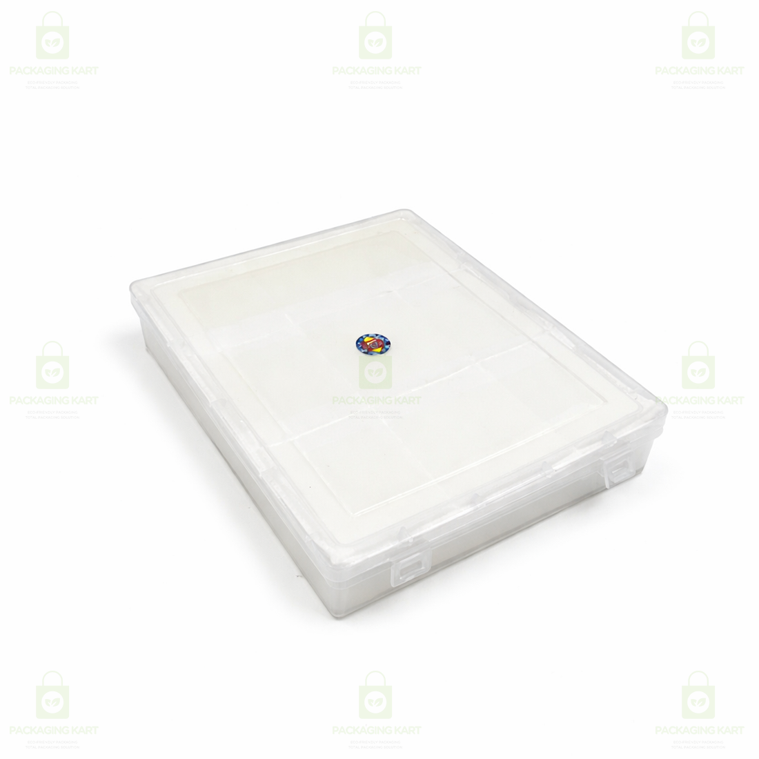 Multipurpose Plastic Jewellery Box with White Cushion Cotton Padding for Rings, Chains & Earrings