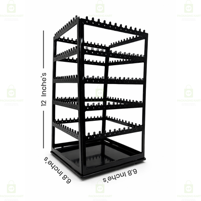 360° Rotating Earring Display Stand – Jewelry Organizer Rack for Earrings & Accessories