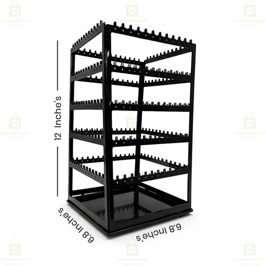 360° Rotating Earring Display Stand – Jewelry Organizer Rack for Earrings & Accessories