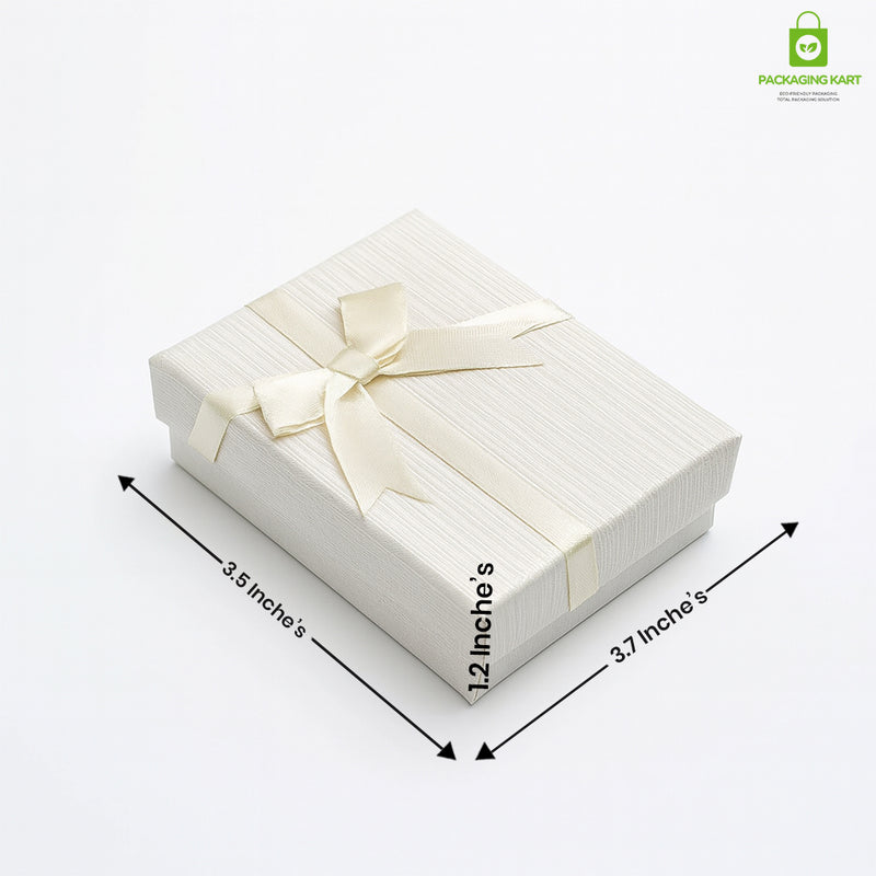 Elegant White Jewellery Organizer Box for Rings, Necklaces & Earrings