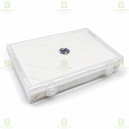 Transparent 6 Slot Jewellery Organizer Box with Soft Cushion Cotton | Protective Storage