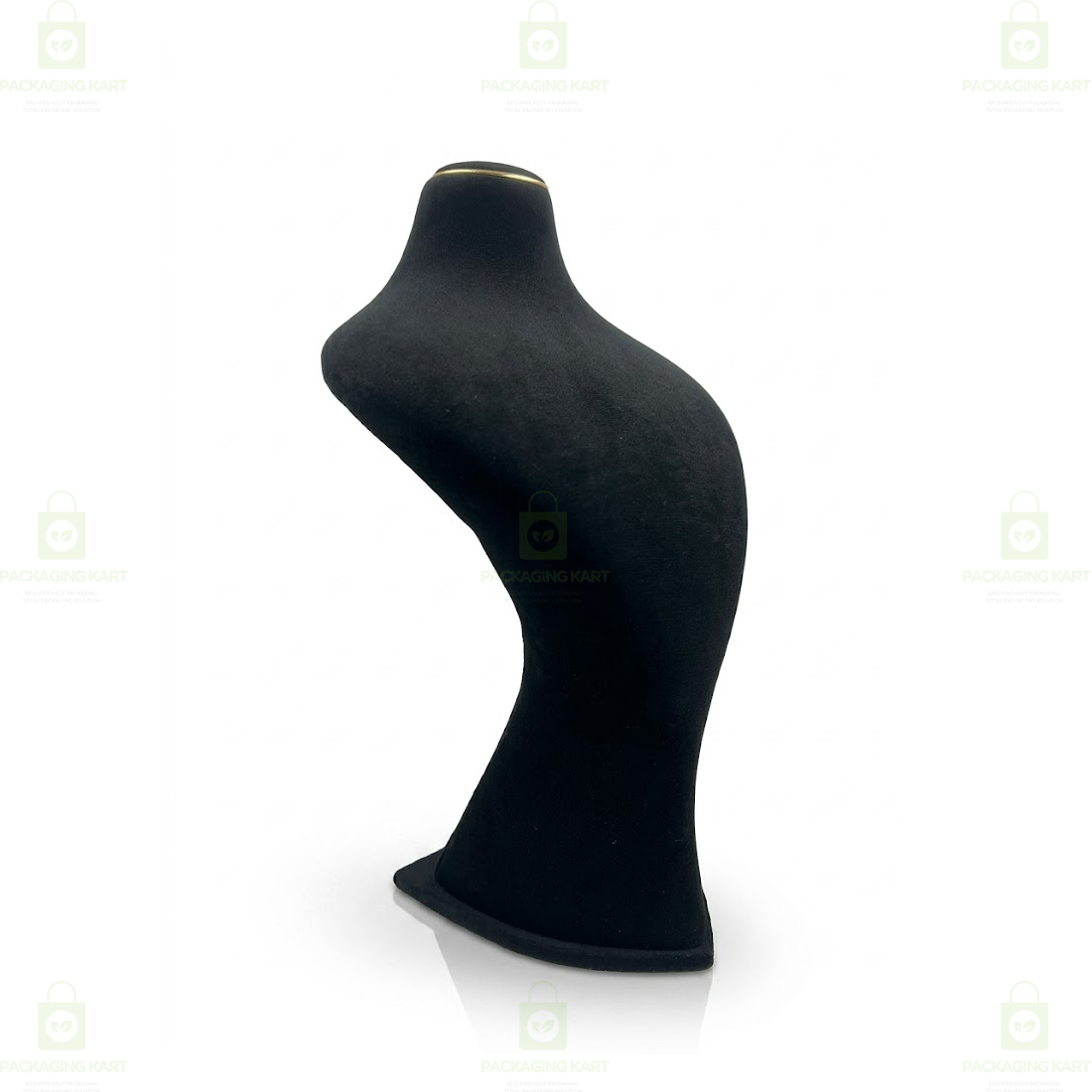 Premium Quality Leather Velvet Necklace Statue for Jewellery Display | Elegant Necklace Stand Holder