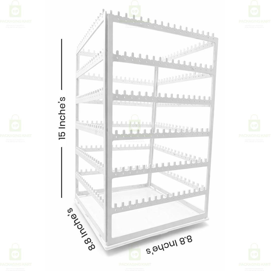 Portable Rotating Earring Stand – 360 Degree Jewelry Storage Organizer